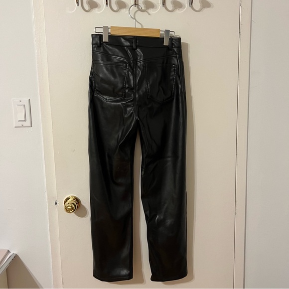 Straight Leg Faux Leather Pants - Picture 6 of 8